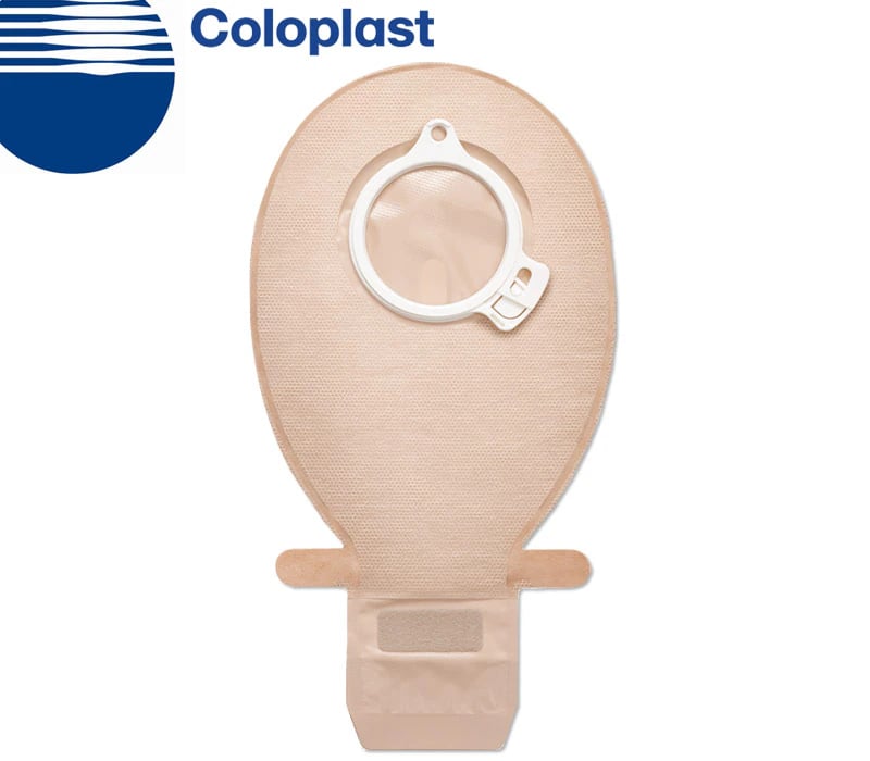 Coloplast SenSura EasiClose 2-Piece Ostomy Pouch, Transparent, 11-1/2"