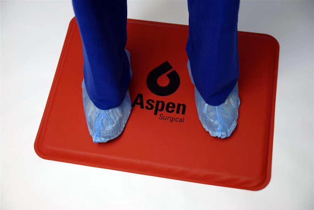 Aspen Surgical Anti-Fatigue Mat, Foam/Gel, Red