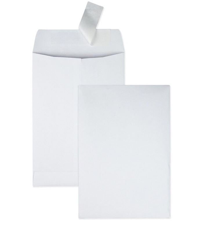 Quality Park Envelope Catalog RediStrip, White, 6.5" x 9.5", 100/Box