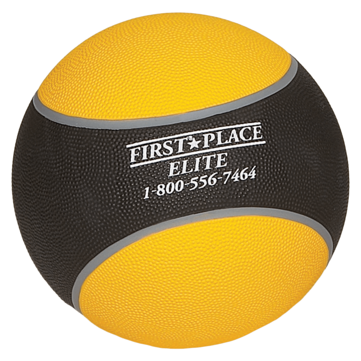 MF Athletic Co. Medicine Ball, 9" Diameter, Yellow/Black