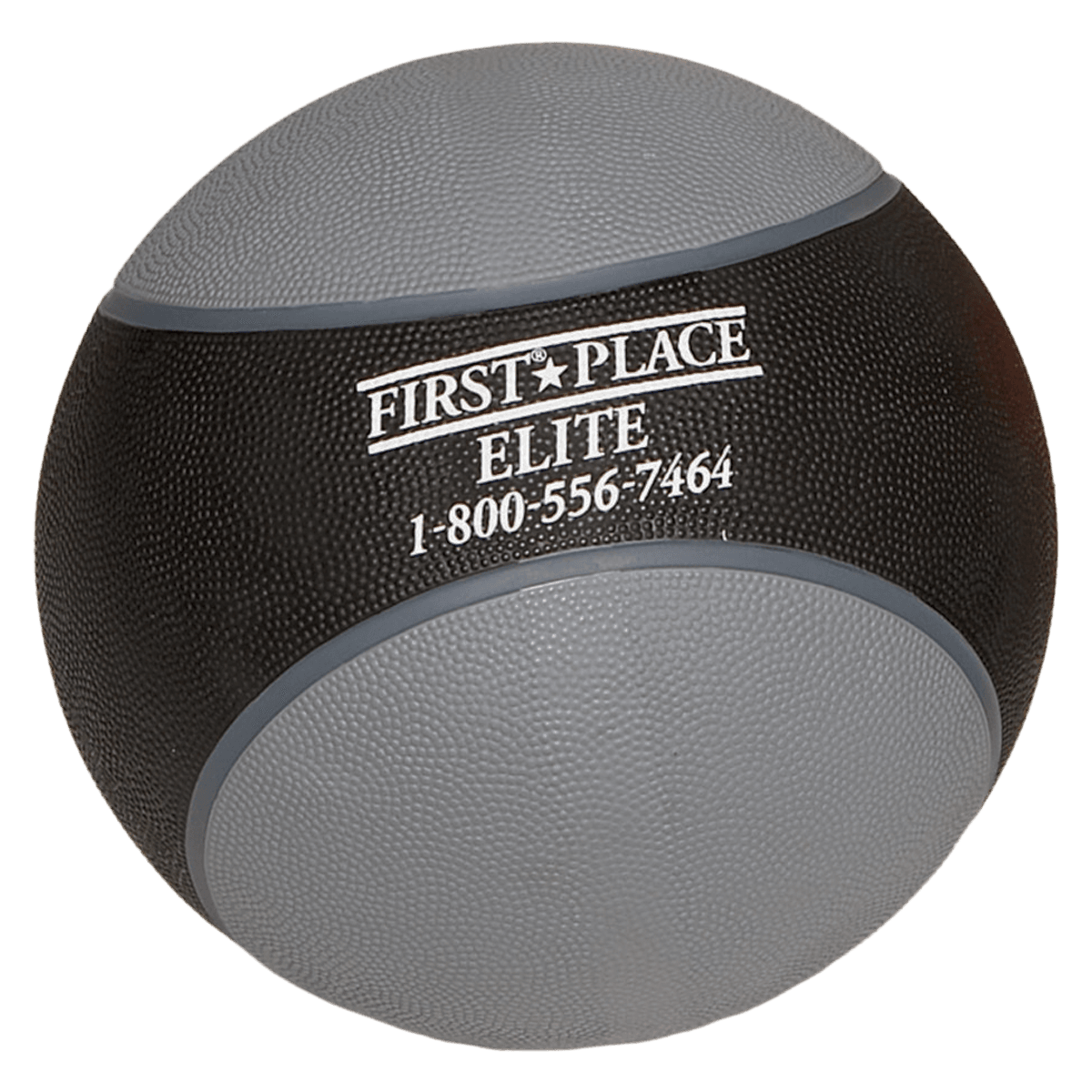 Medicine Ball, 11" Diameter, 18 lb, Gray/Black, MF Athletic Co.