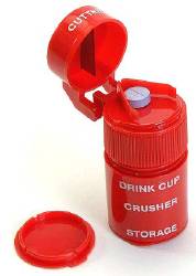Cut N' Crush Pill Crusher/Splitter, Ultra Fine, Red, 6/Package