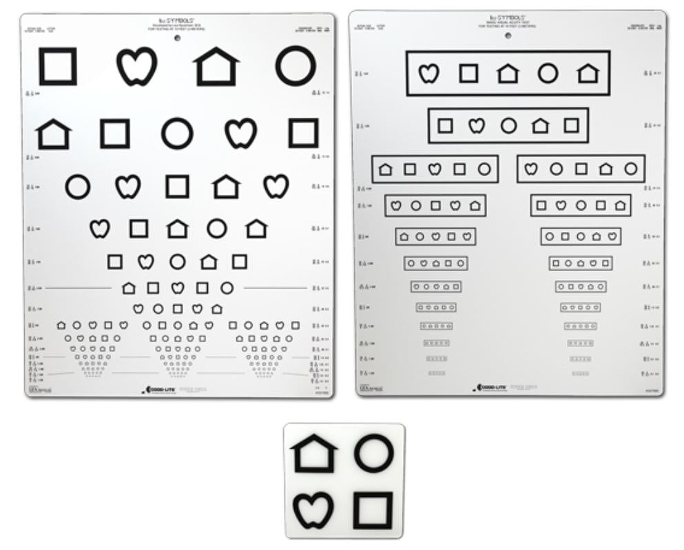Good-Lite LEA Symbols Line Chart Set, 10-Foot Testing Distance