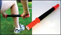 Tiger Tail Massage Stick, 18 Inch, Orange/Black