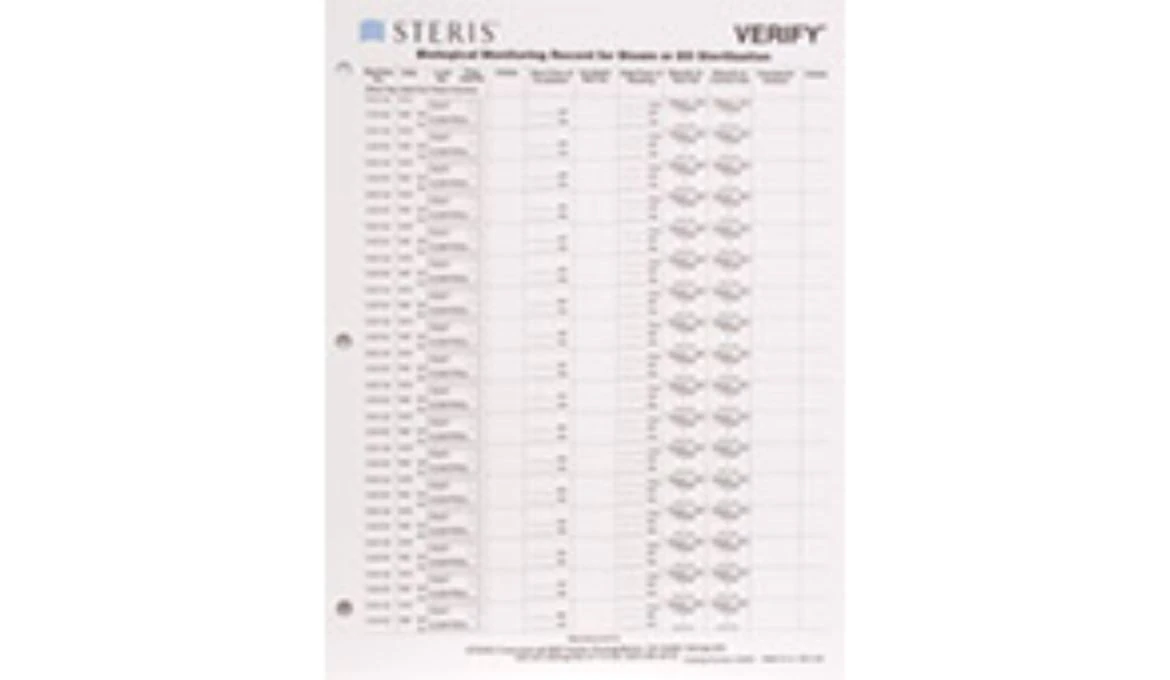 Steris Verdoc All Clean Test Washer Indicator Log, 100/Box