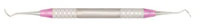 A. Titan Athena Titanium Implant Universal Scaler/Curette, Double End, 204S, Pink, 1/Pk