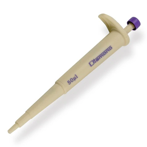 Globe Scientific Diamond Jr Fixed Volume Pipette, 100 µL, Non-Graduated, Orange, Calibrated, Autoclavable, Each