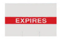 SPS Medical Red "Expires" Labels, 10 Rolls/Box
