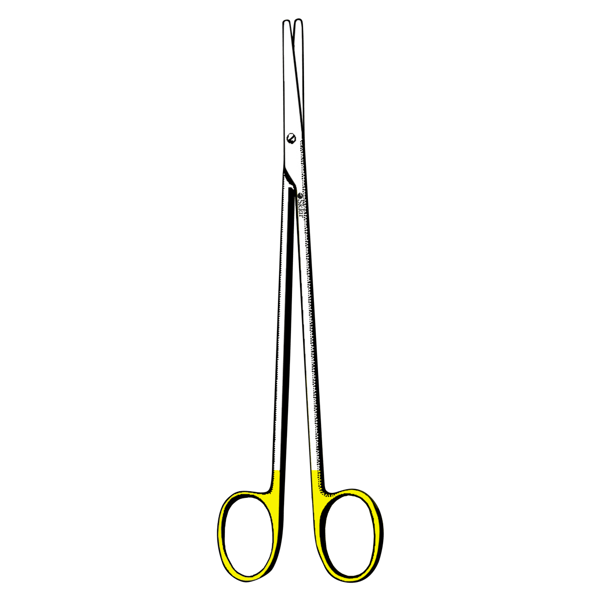 Sklar Metzenbaum-Nelson Dissecting Scissors, Curved, 11", Stainless Steel with Tungsten Carbide Inserts, Reusable, Each