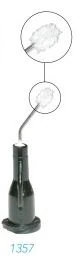 Pac-Dent iFlo Pre-Bent Delivery Tip Needle with Micro Brush, Black, 25 Gauge, 100/Pk, 1357