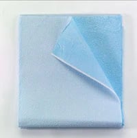 Tidi Products Everyday Equipment Drape Sheets, Blue, 1-Ply Tissue with Poly Backing, 40" x 48", 100/Box, 980924