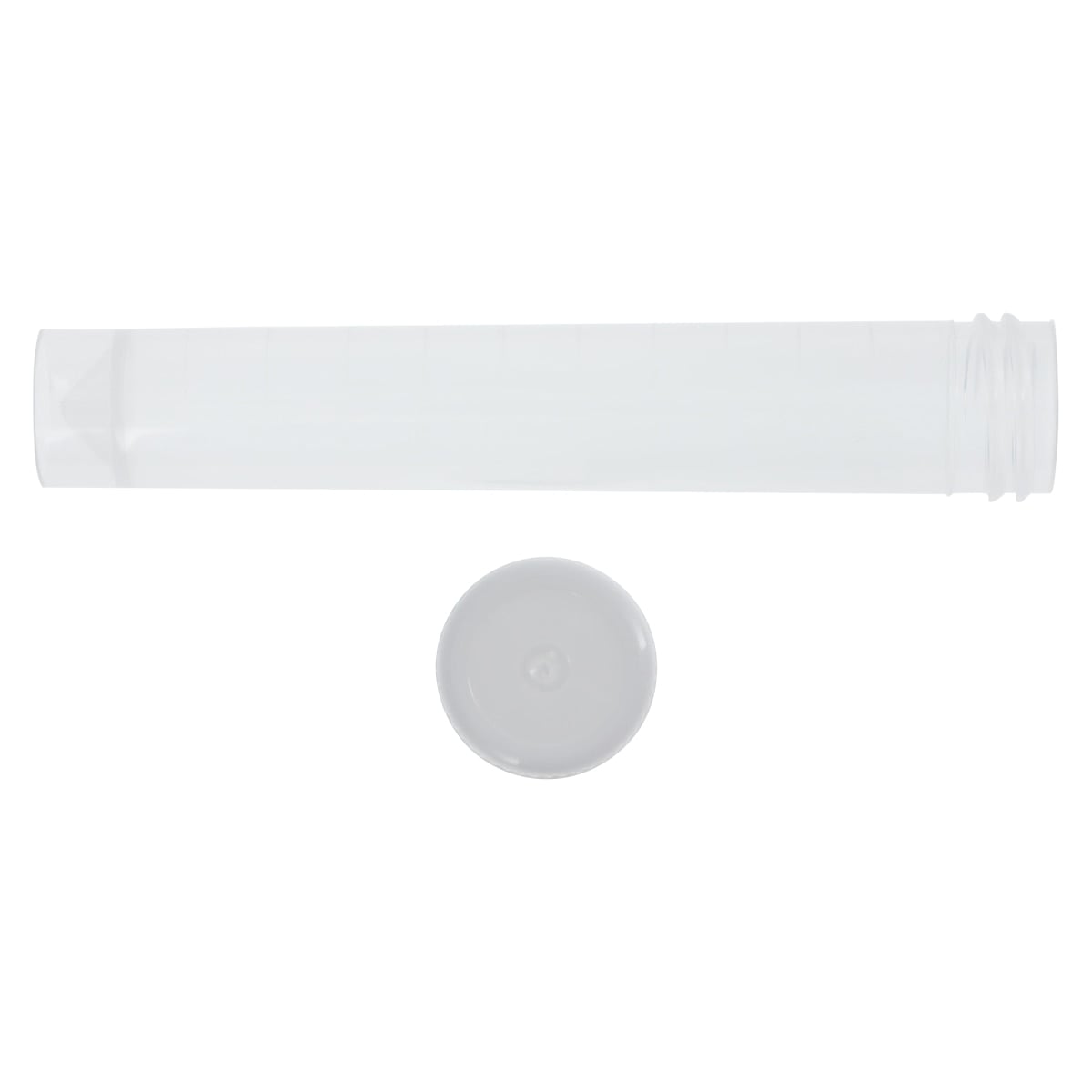 Globe Scientific Polypropylene Transport Tube, 10mL, 16x92mm, Conical Bottom, Self-Standing, Screw Cap, Clear, Non-Sterile, 1000/Case