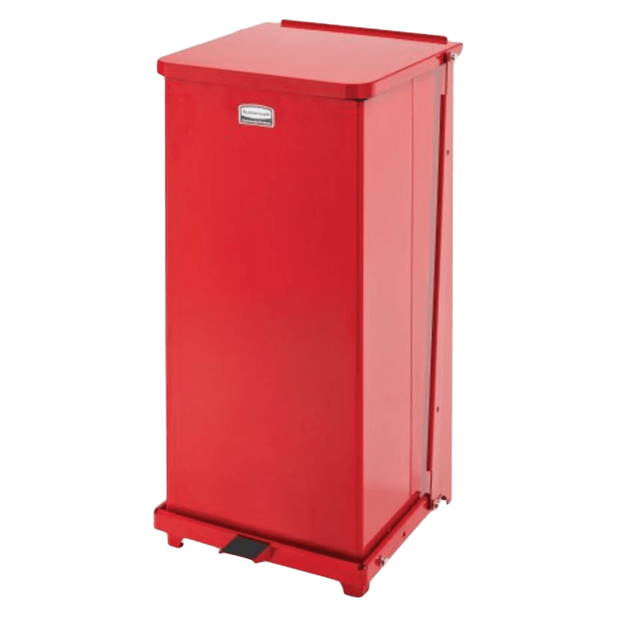 Rubbermaid Commercial Defenders Heavy-Duty Steel Step Can, Foot Pedal, Hands-Free, Fire-Safe, 1 Each