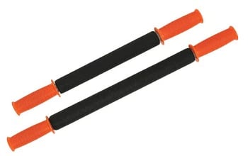Tiger Tail Massage Stick, 22 inches, Orange/Black