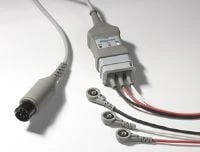 ICU Medical ECG 3-Lead Patient Cable, 40" Shielded Lead Wires