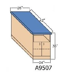 Hausmann Industries Proteam Taping Module Station, 42x24x36", 450 lb Capacity