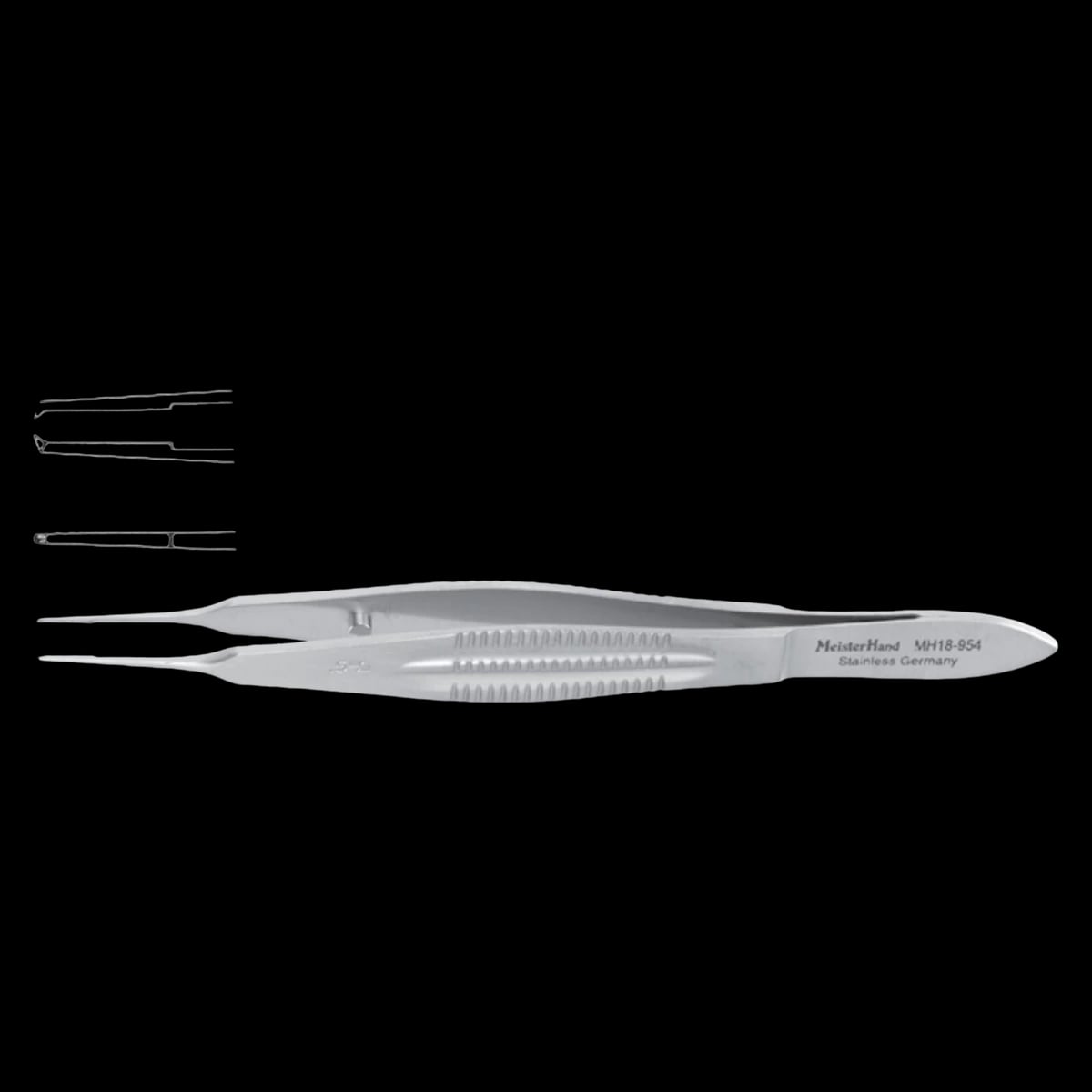 Meister-Hand Castroviejo Suture Forceps, 4" (0.6mm Tips), Stainless Steel