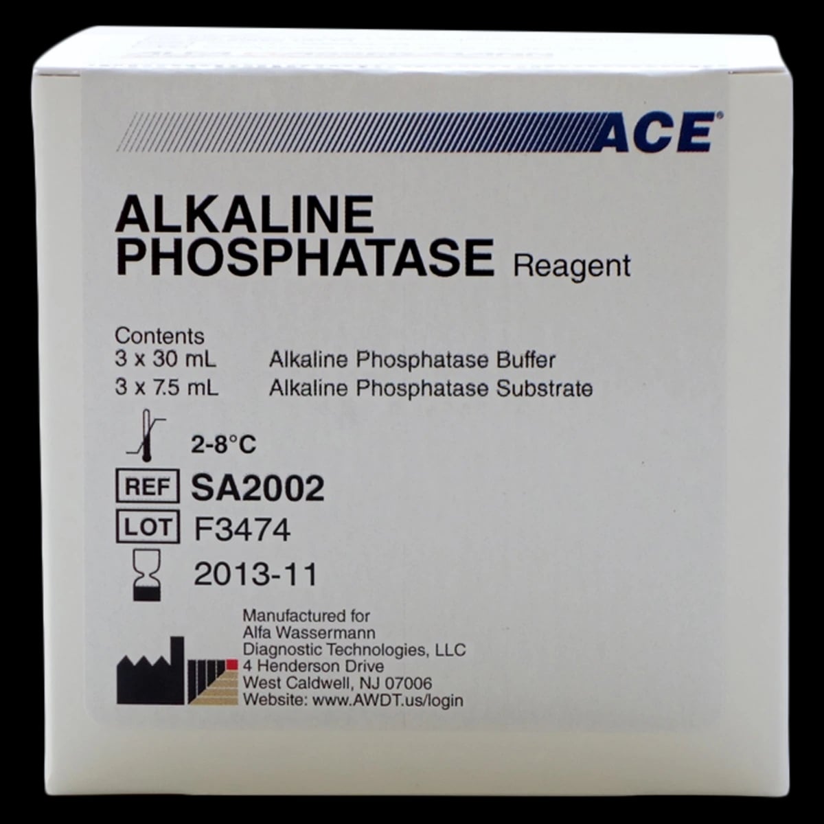 ACE ALP Reagent, 3x30mL + 3x7.5mL Kit, 750 Count