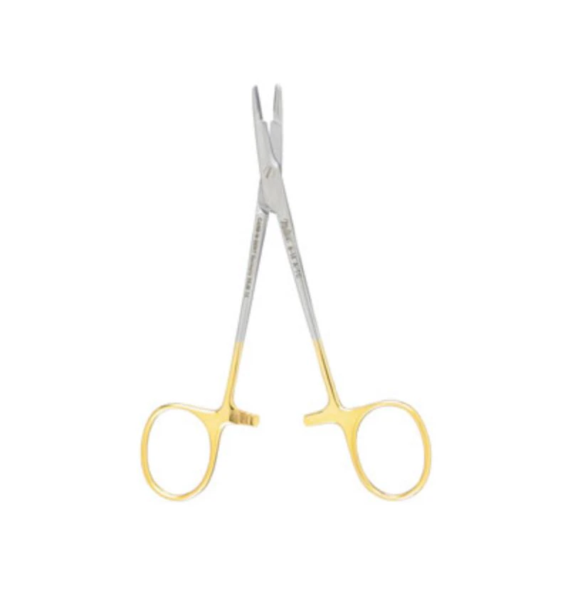 TC Olsen-Hegar Needle Holder, Serrated Jaw, Tungsten Carbide, 7-1/2"