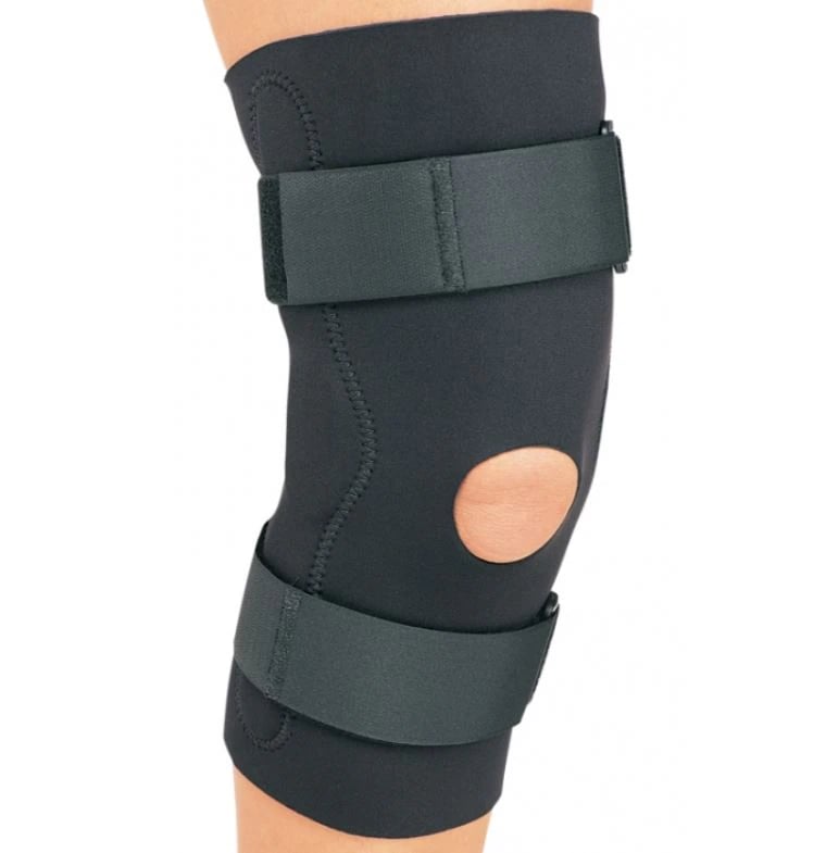 Procare Sleeve Support Knee, Adult Neoprene, Size Medium (18-20.5"), Black