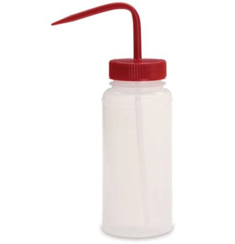 Marketlab Wash Bottle, Plastic, Red, 500 mL, 2/Package