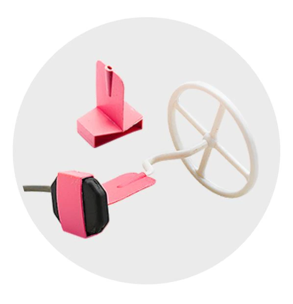 Steri-Shield Wingers-H Digital Sensor Holder, Horizontal Bitewing, Large, Disposable, Pink, 125/Box