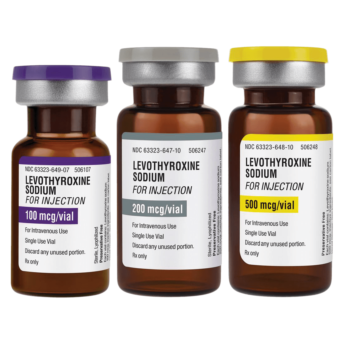 Levothyroxine Sodium Injection, 200 mcg/vial, Powder for Injection, Single-Dose Vial, 10 mL, Fresenius Kabi