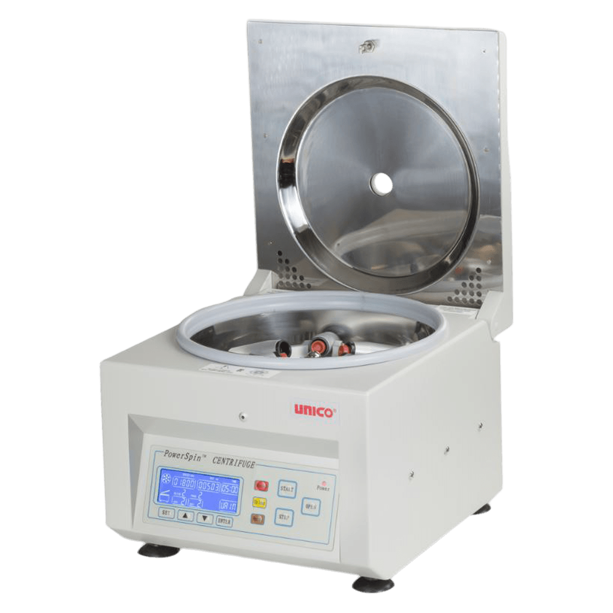 Unico Powerspin DX Variable Speed Centrifuge, 6-Place Horizontal Rotor, 500-3400 rpm