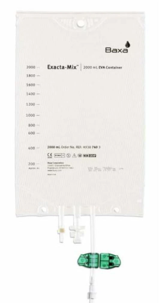 Baxter ExactaMix Large Volume Empty EVA Bag, 3000 mL, Non-DEHP, Sterile, Latex-Free, 50/Case