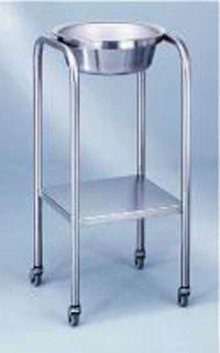 Blickman Industries Baker Single Basin Stand, Round, Stainless Steel, Silver, 8-1/2 qt