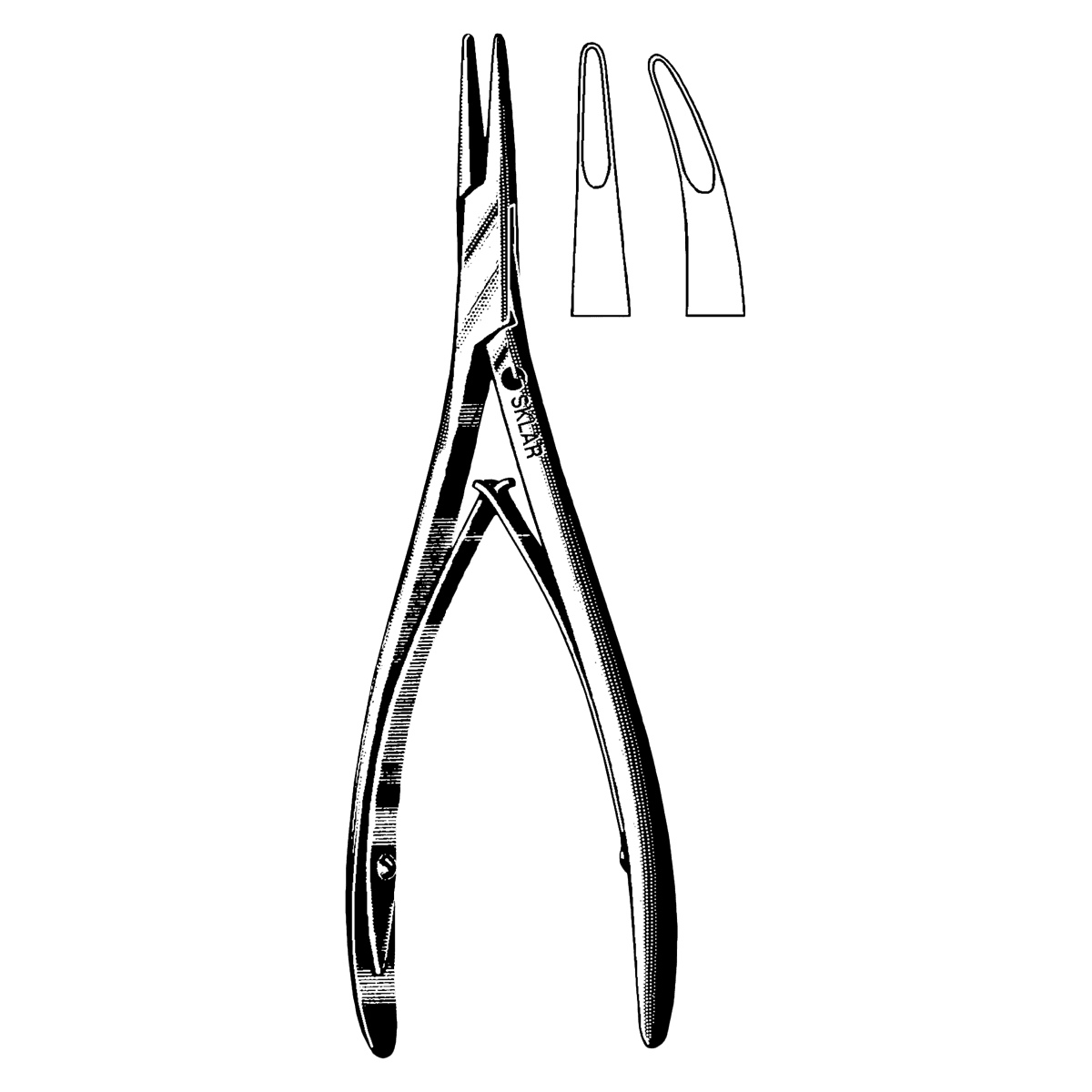 Sklar Lempert Rongeur, Curved, Stainless Steel