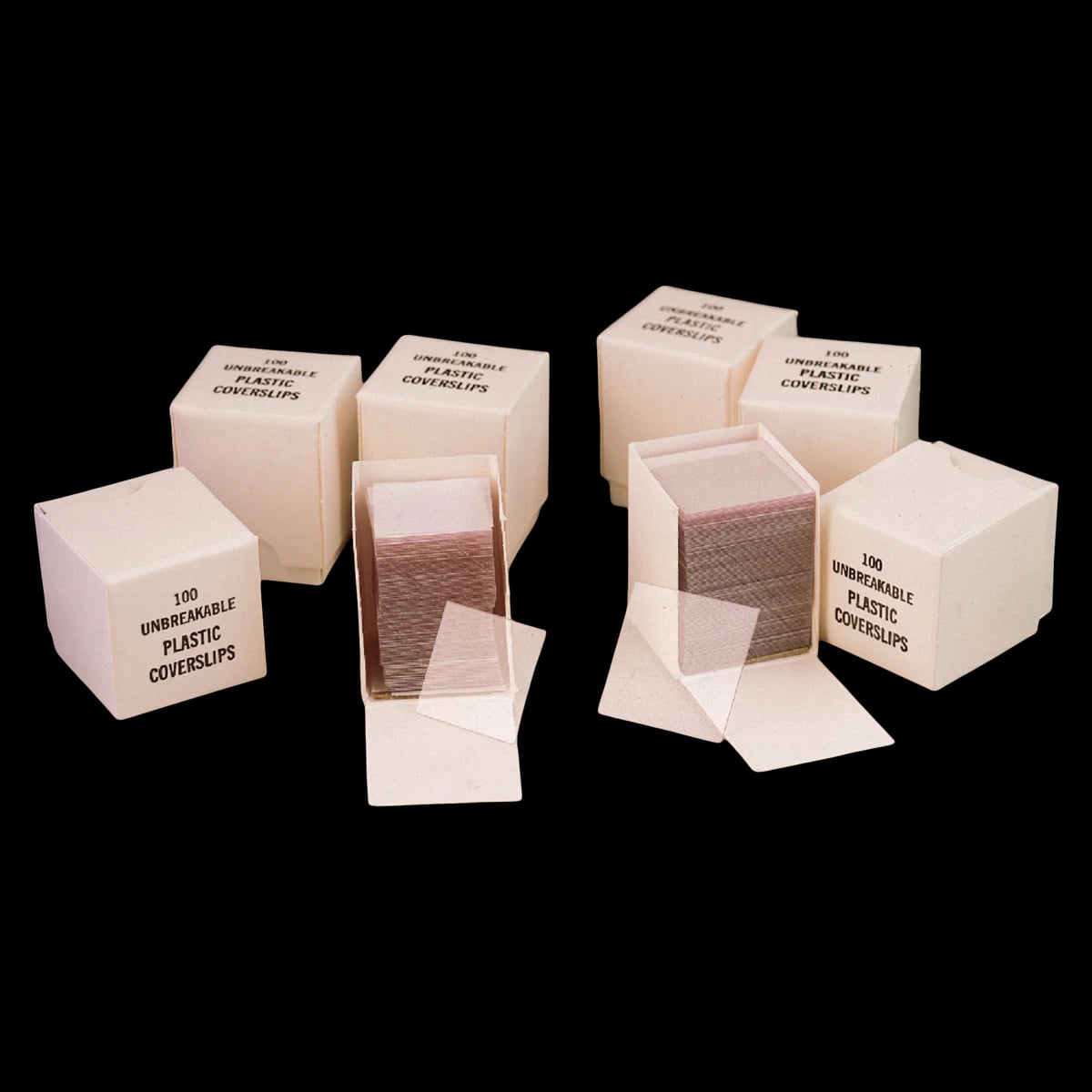 VWR Microscope Slide Coverslips, 22x22mm, Square, Clear Vinyl Plastic, 1000/Package