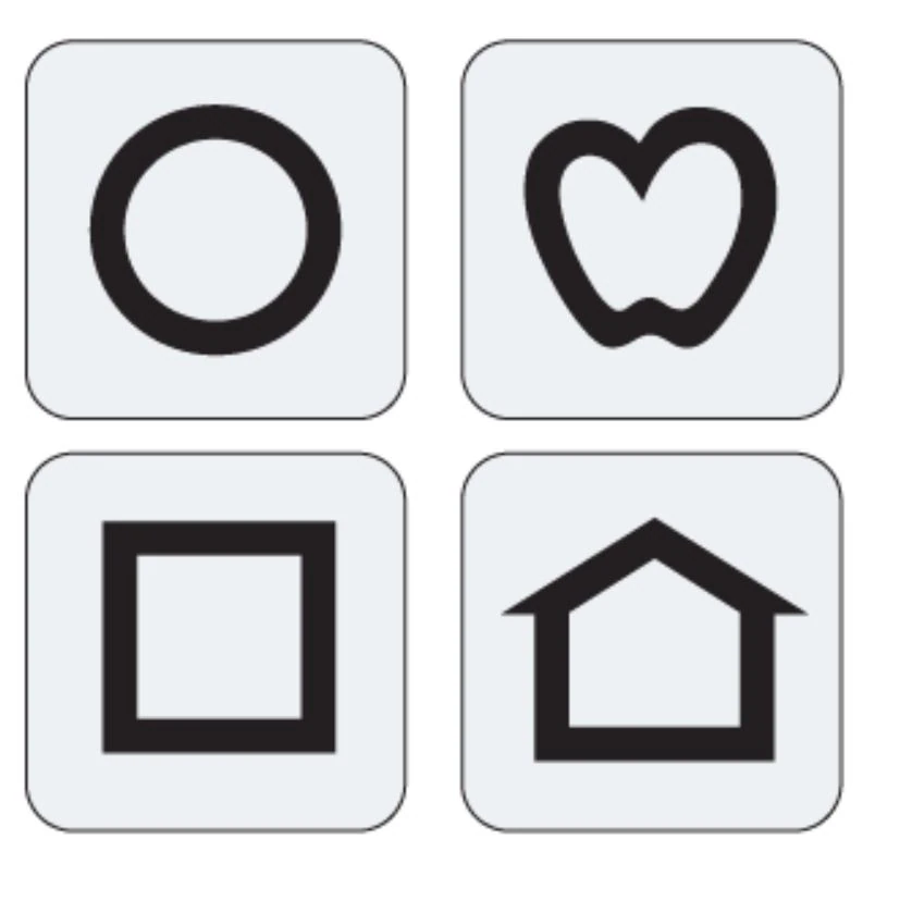 Good-Lite LEA Symbols Flash Card, Replacement, 4/Package