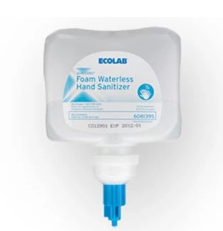 QuikCare Hand Sanitizer Foam, 62% Ethyl Alcohol, 1000mL Refill, 8/Case