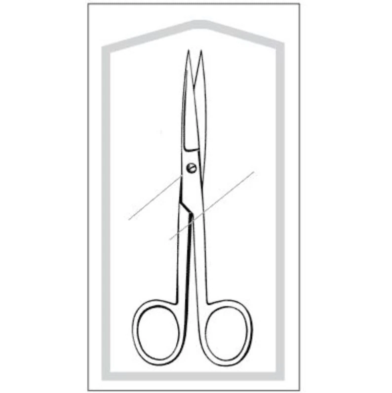 Econo Iris Operating Scissors, Straight, 5-1/2", Stainless Steel, Sterile, Disposable, 50/Case