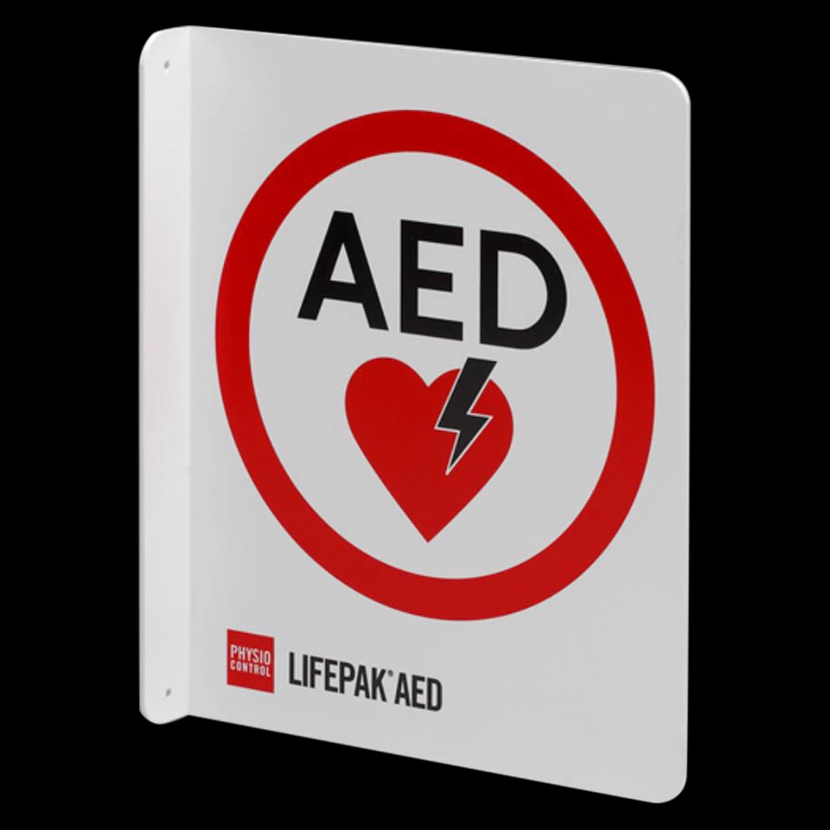 Physio-Control AED Wall Sign, T-Mount, 8x10"