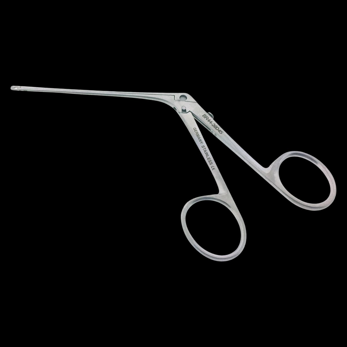 BR Surgical Micro Alligator Forcep, Straight, 3-1/4", Stainless Steel, Each