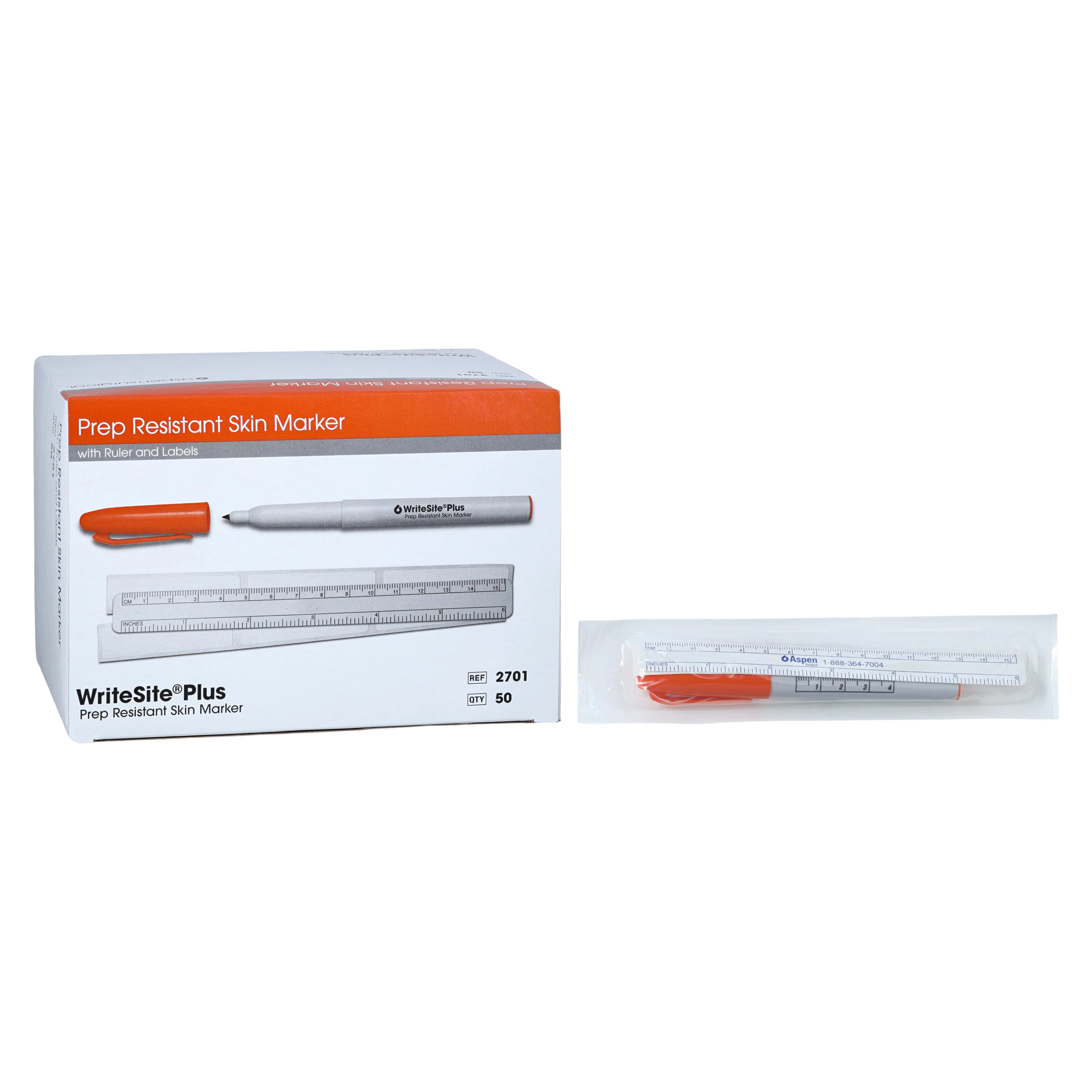 Aspen Surgical WriteSite Plus Skin Marker, Standard Tip, Violet, Sterile