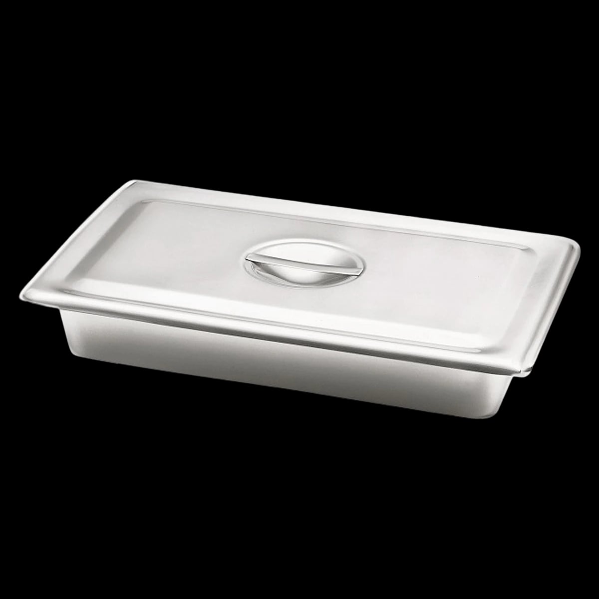 Dukal Stainless Steel Instrument Tray, 12" x 8" x 2", 6/Package