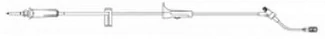 B. Braun Safeline Primary IV Administration Set, Needleless, 15 Drops/mL, Priming Volume 16.8 mL, 113" Tubing, SPIN-LOCK Connector, Caresite Valve, 50/Case