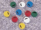 Nalgene Color Coder Polystyrene Cryo Vial Closure, Red, 100/Package