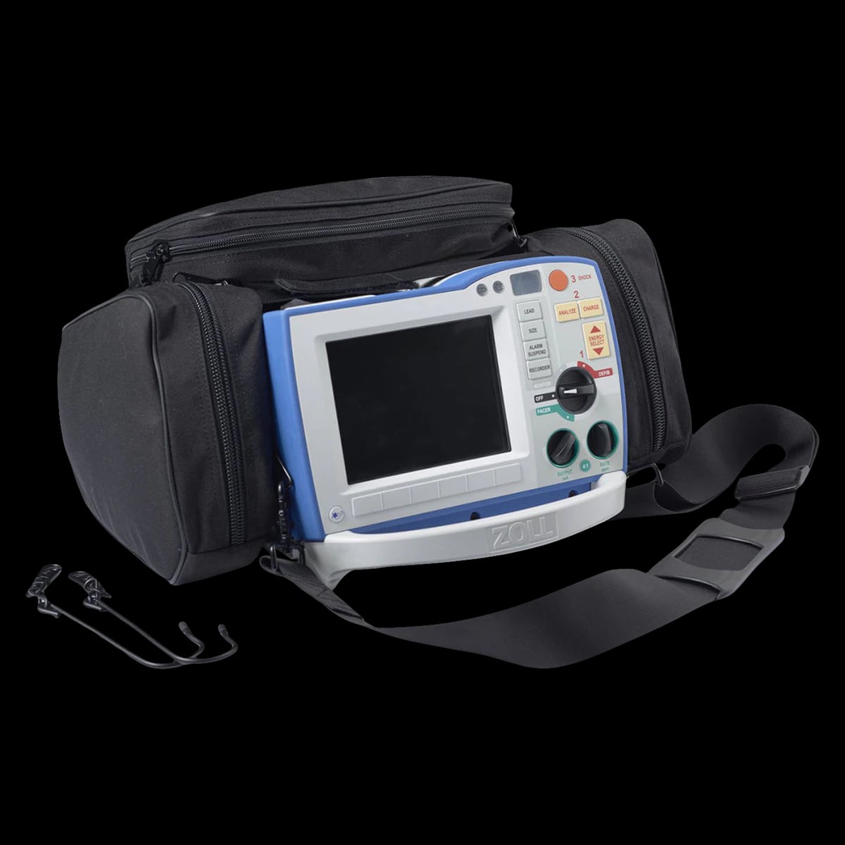 Zoll Medical R-Series Defibrillator Carrying Case, Black