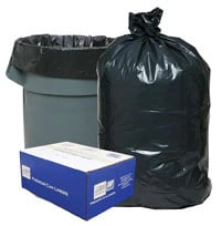 Classic Trash Liner Black, 31-33 Gallons, 33x39", 250/Case
