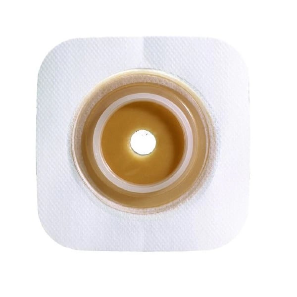 ConvaTec SUR-FIT Natura Stomahesive Skin Barrier Wafer, Cut-to-Fit, 4x4", 1-1/4" Flange, Tan