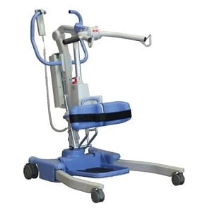 Joerns Hoyer Advanced Electric Patient Lift, 340 lb Capacity, 39.3" Leg Opening, Aluminum