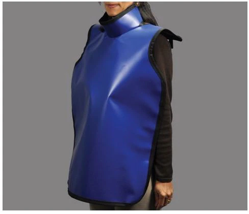 Cling Shield® Black Lead-Lined Adult Protectall X-Ray Apron with Neck Collar, .5mm Lead Equivalency, 22-1/4" x 25-1/4"