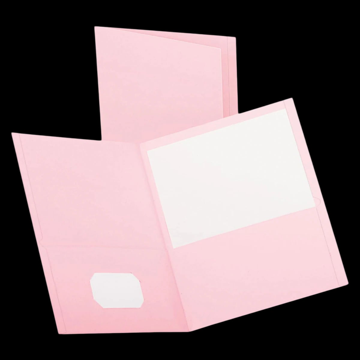Oxford Twin-Pocket Portfolios, 8-1/2" x 11", Pink, 25/Pack