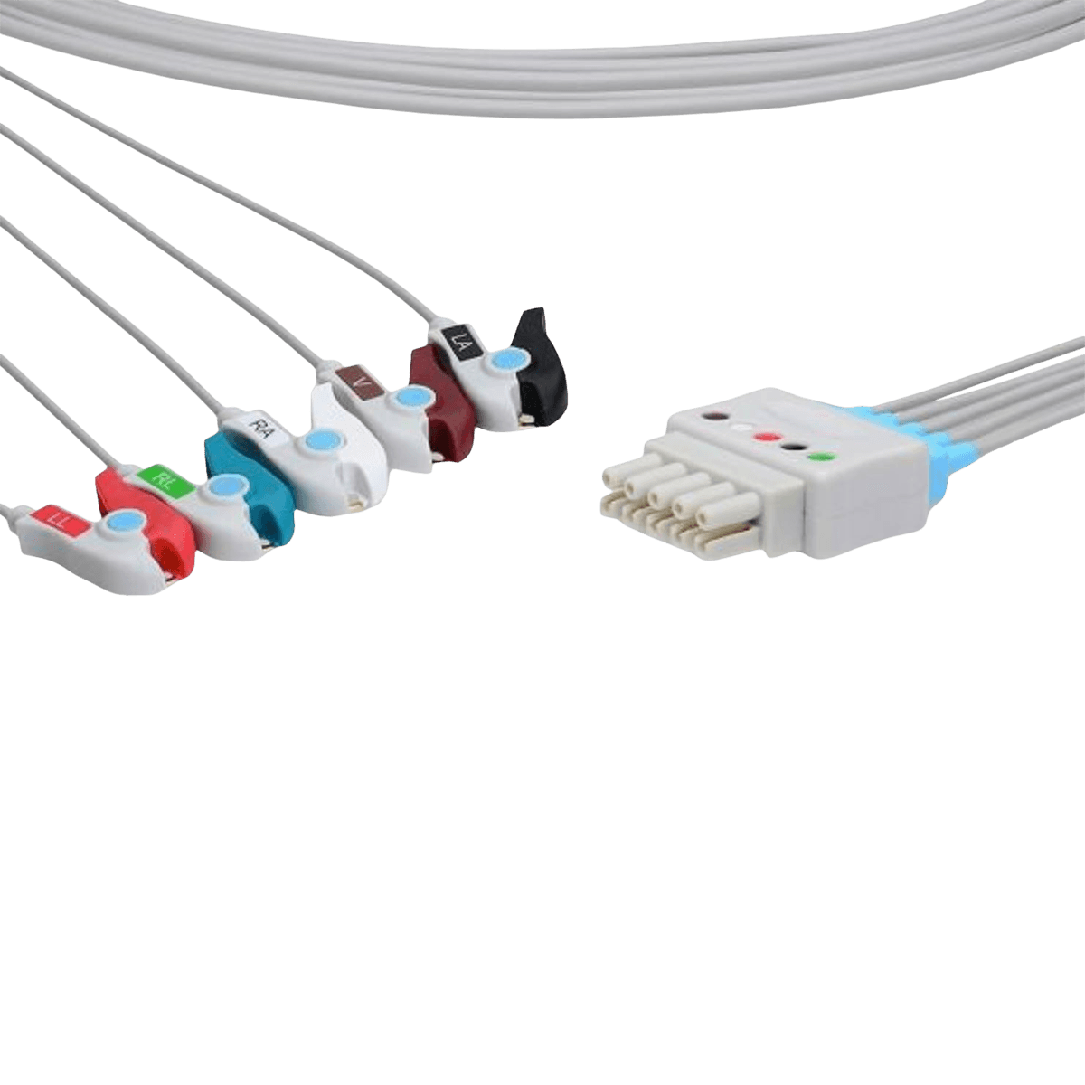 SunMed 300 Series ECG Leadwire Set, 5-Lead Clip Style, Single Set