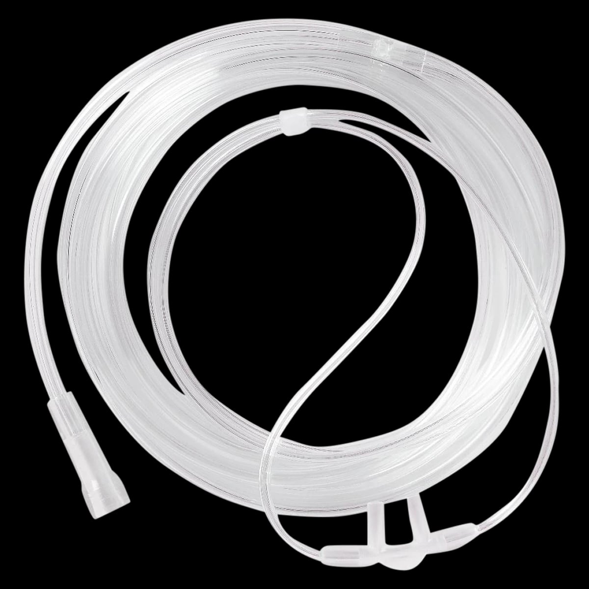 Medline Economy Nasal Cannula, Adult, Crush-Resistant 7 ft Tubing, Standard Connector, 50/Case
