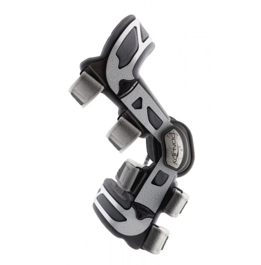 DJO OA Nano Knee Brace, Medial Unloader, Neoprene, Adult Large (21-23.5"), Gray